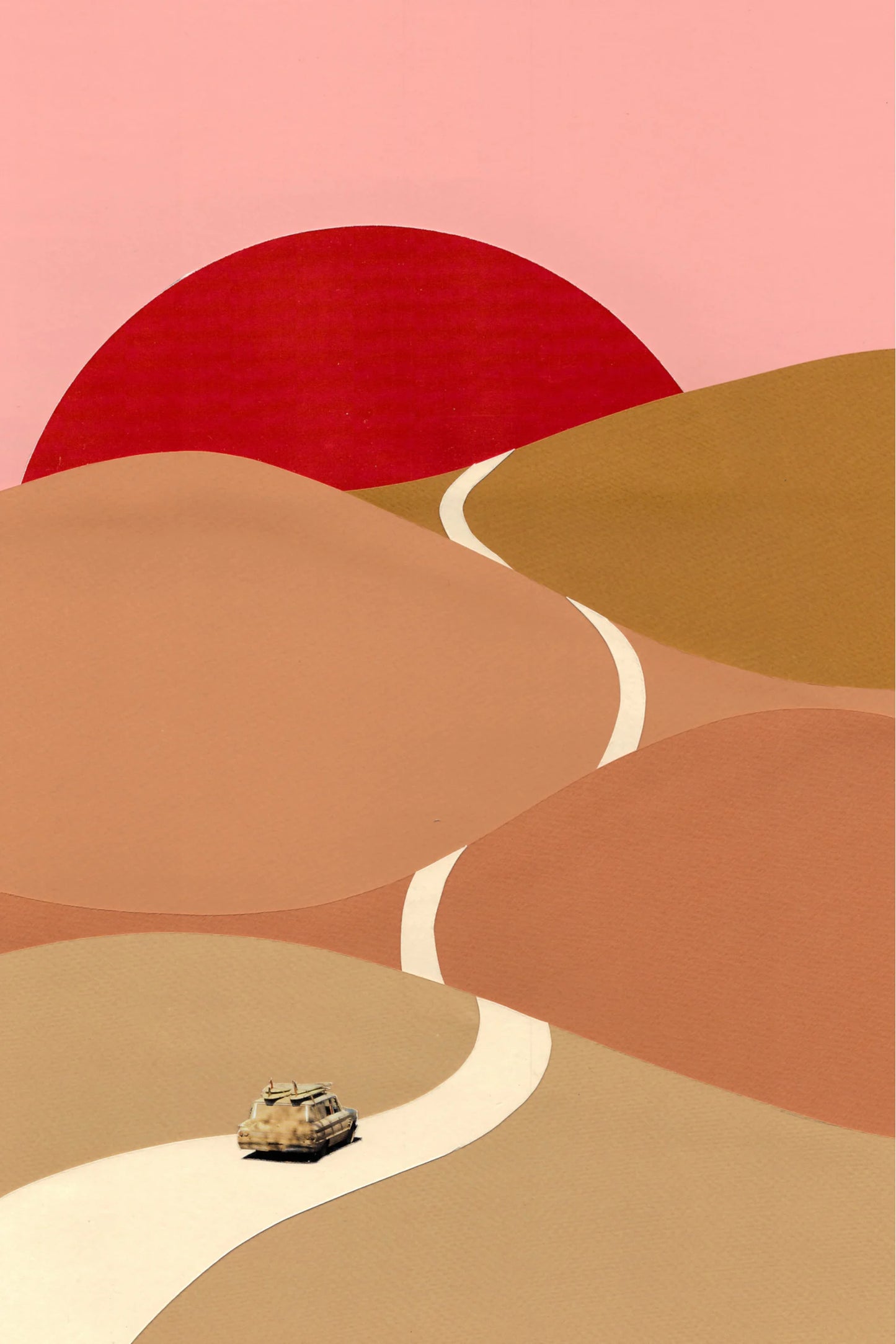 CIEL GLUE - BUMPY ROAD PRINT 30x40cm