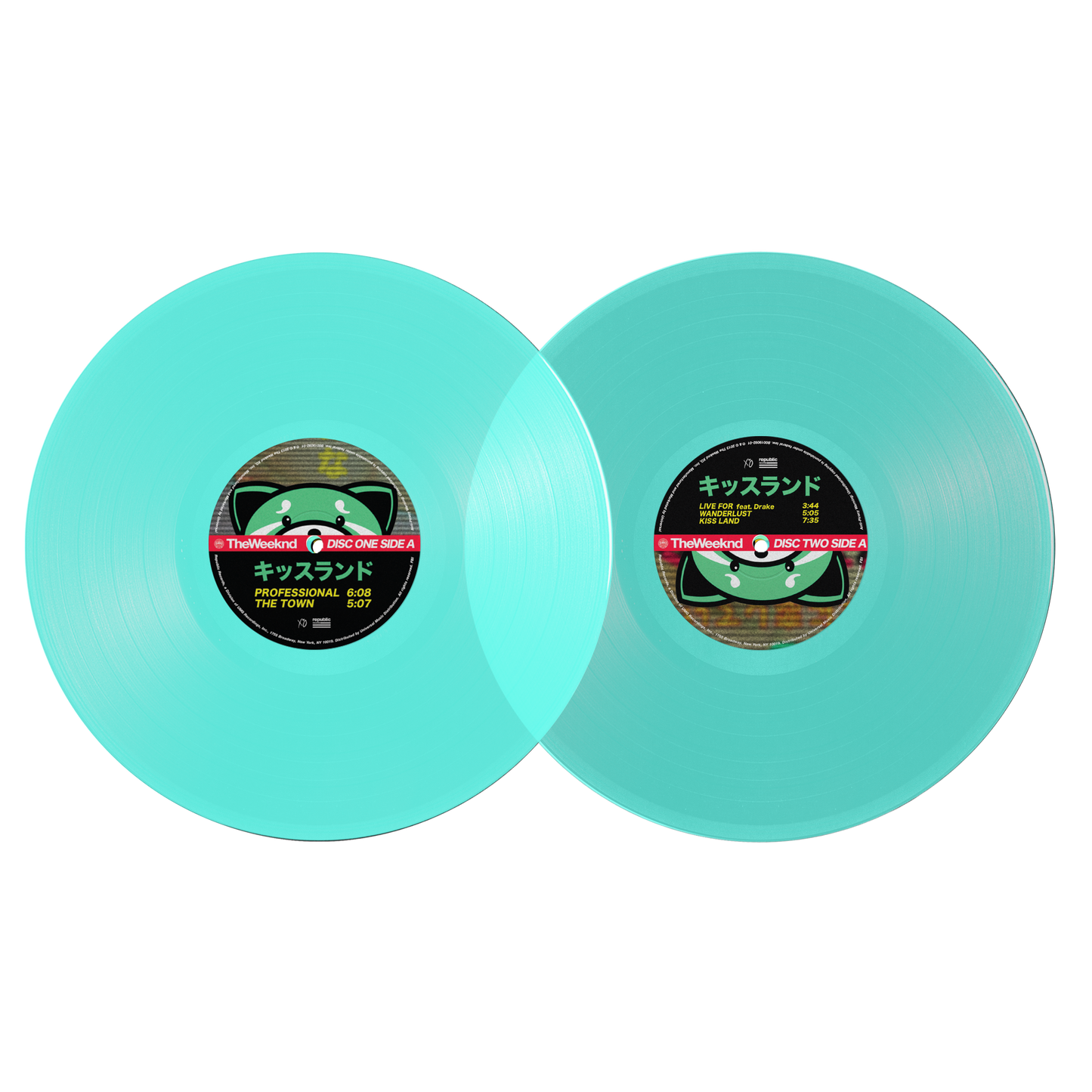 THE WEEKND - KISS LAND SEA GLASS LIMITED 2 LP