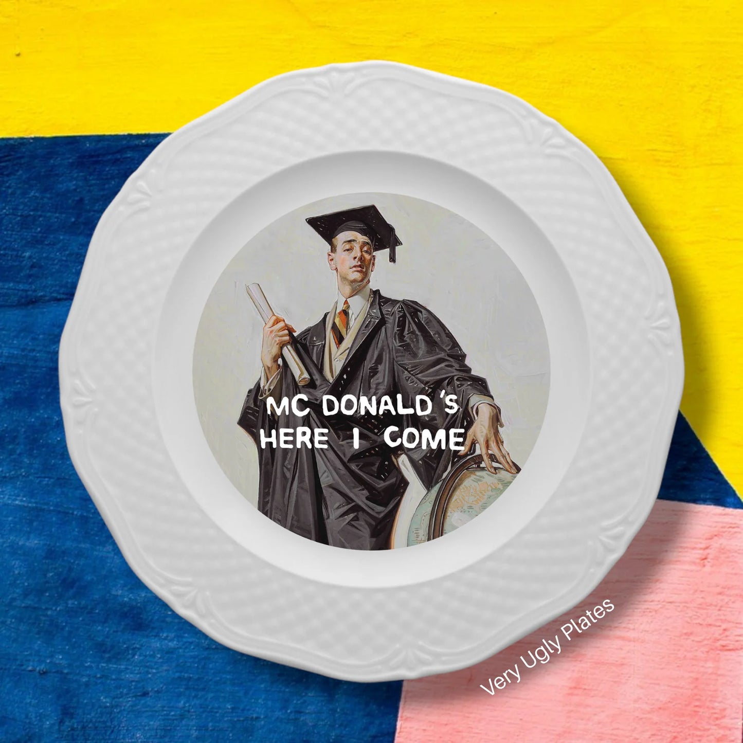 KARRIERE-DEKORATIVER TELLER 21 cm