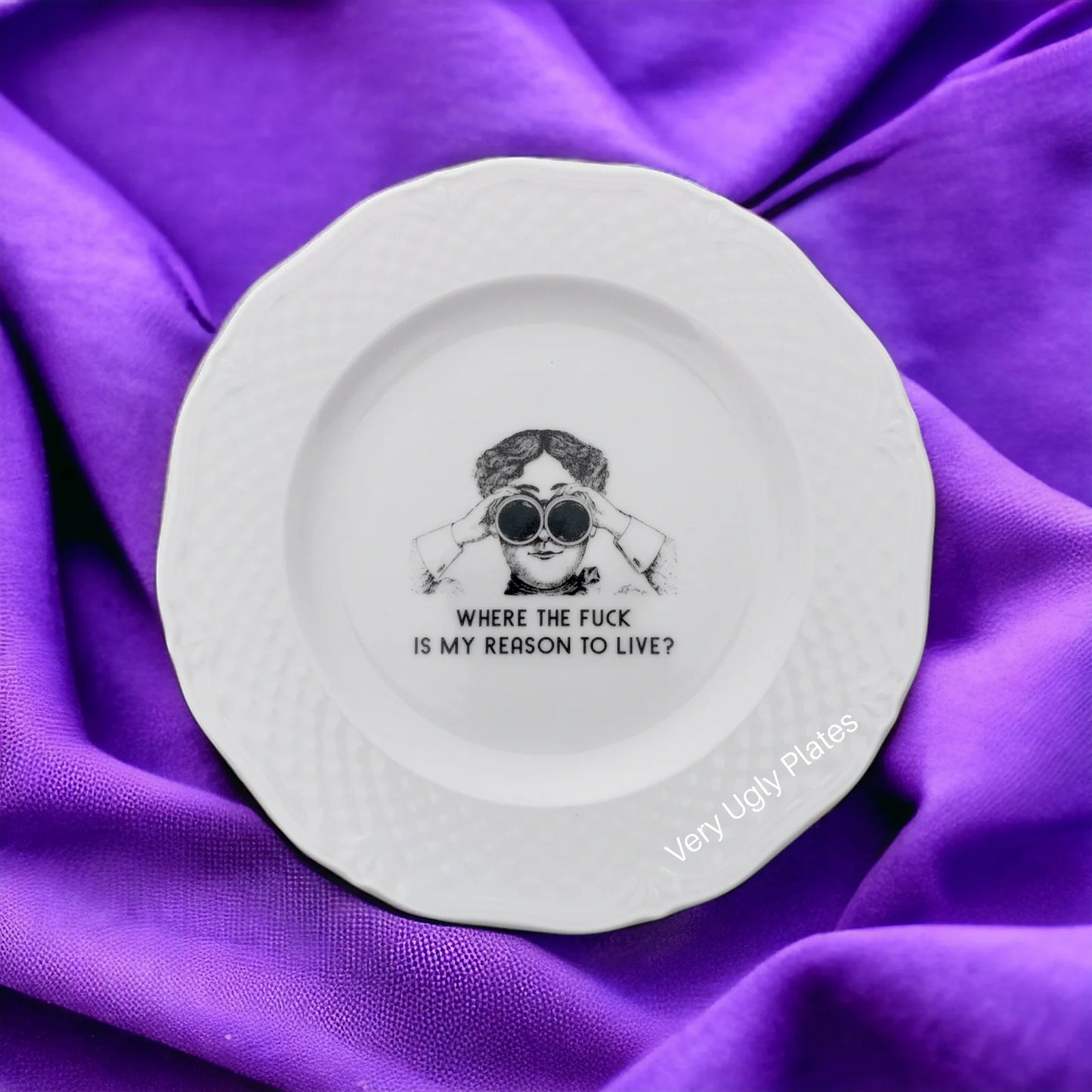 REASON TO LIVE - Dekorativer Teller 21 cm