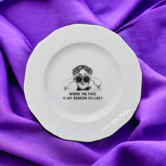 REASON TO LIVE-Decorative Plate 21 cm