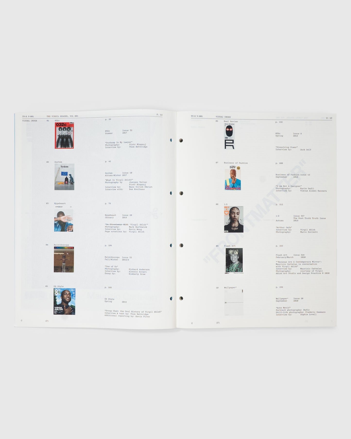 THE VIRGIL READER - VOLUME 001