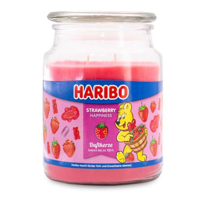 HARIBO ERDBEERGLÜCK DUFTKERZE 510 gr