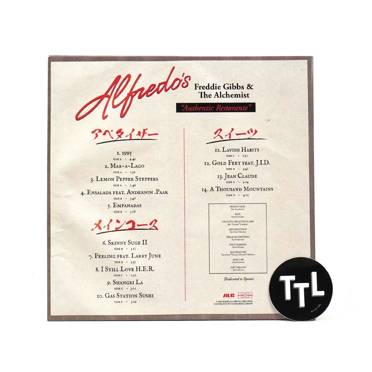 FREDDIE GIBBS – THE ALCHEMIST ALFREDO 2 LIMITIERTES 180-GRAM-VODKA-SAUCE-VINYL + POSTER (INDIE EXKLUSIV)
