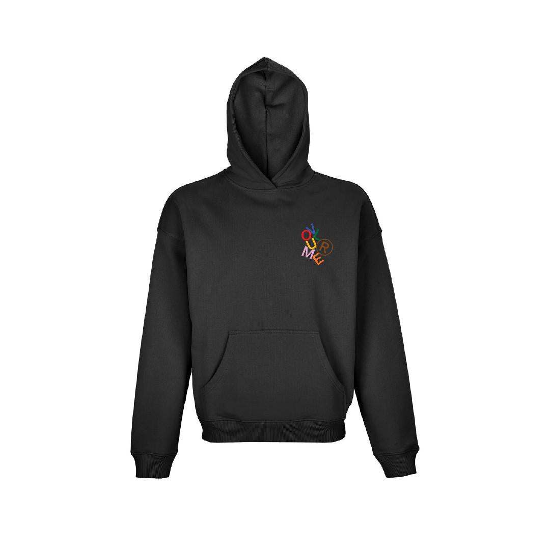 VOLUME-R SCHWARZER HOODIE