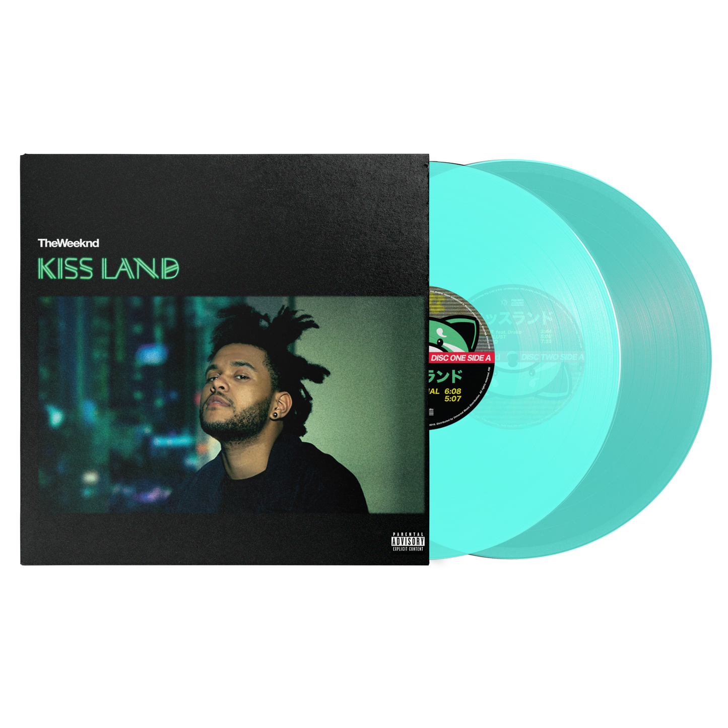 THE WEEKND - KISS LAND   SEA GLASS LIMITED  2 LP