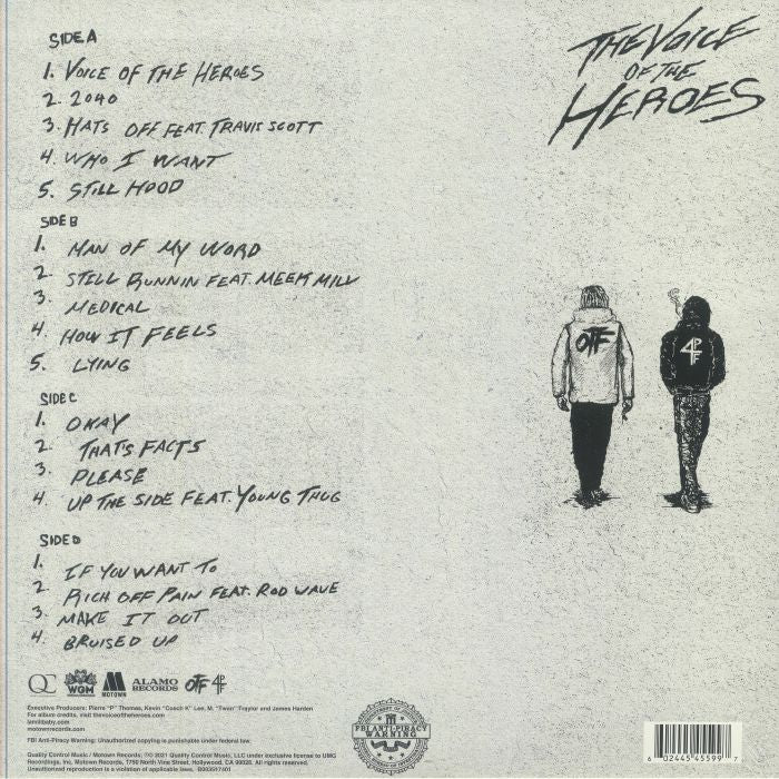 LIL BABY &amp; LIL DURK DIE STIMME DER HELDEN 2LP GELB