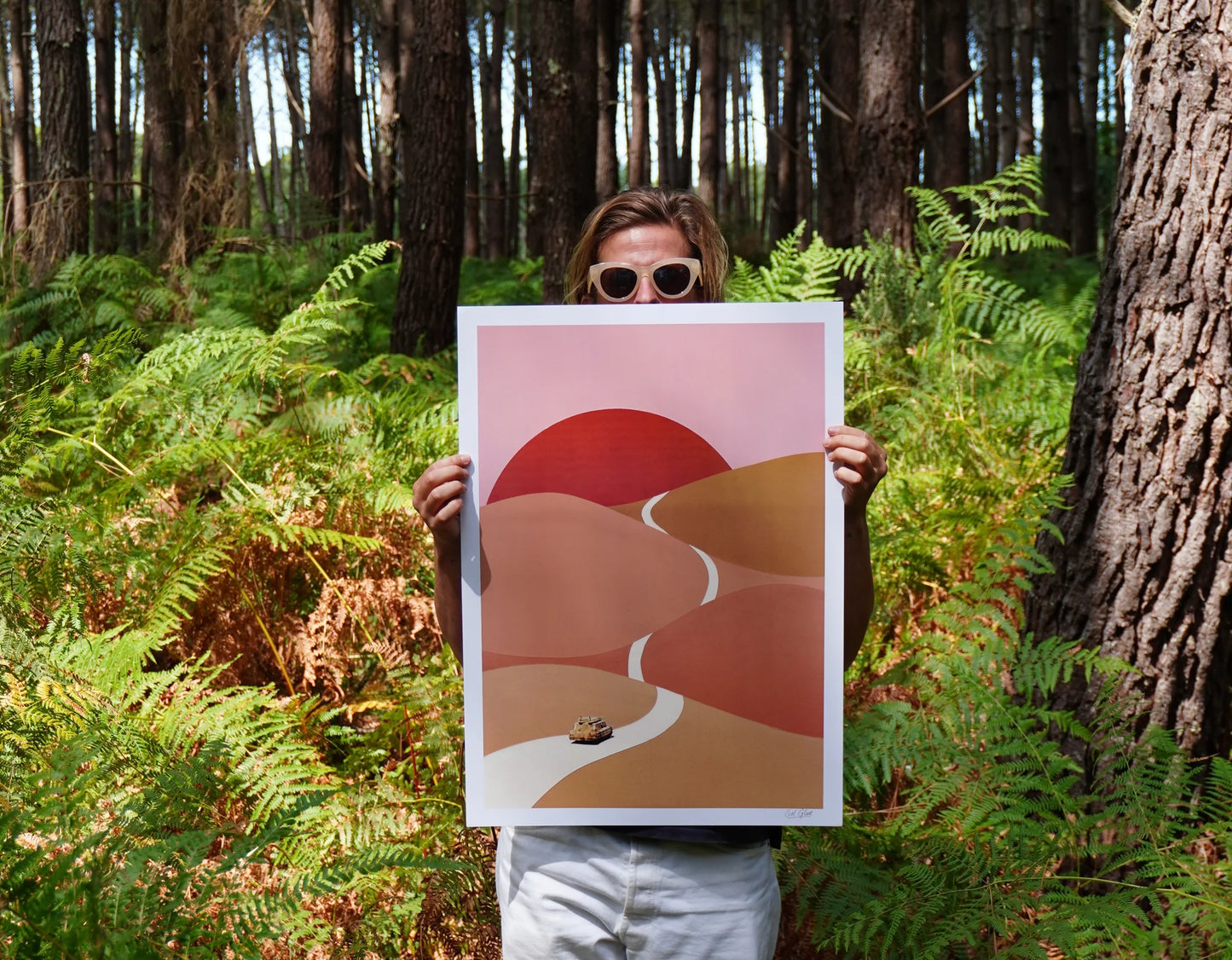 CIEL GLUE - BUMPY  ROAD PRINT  30x40cm