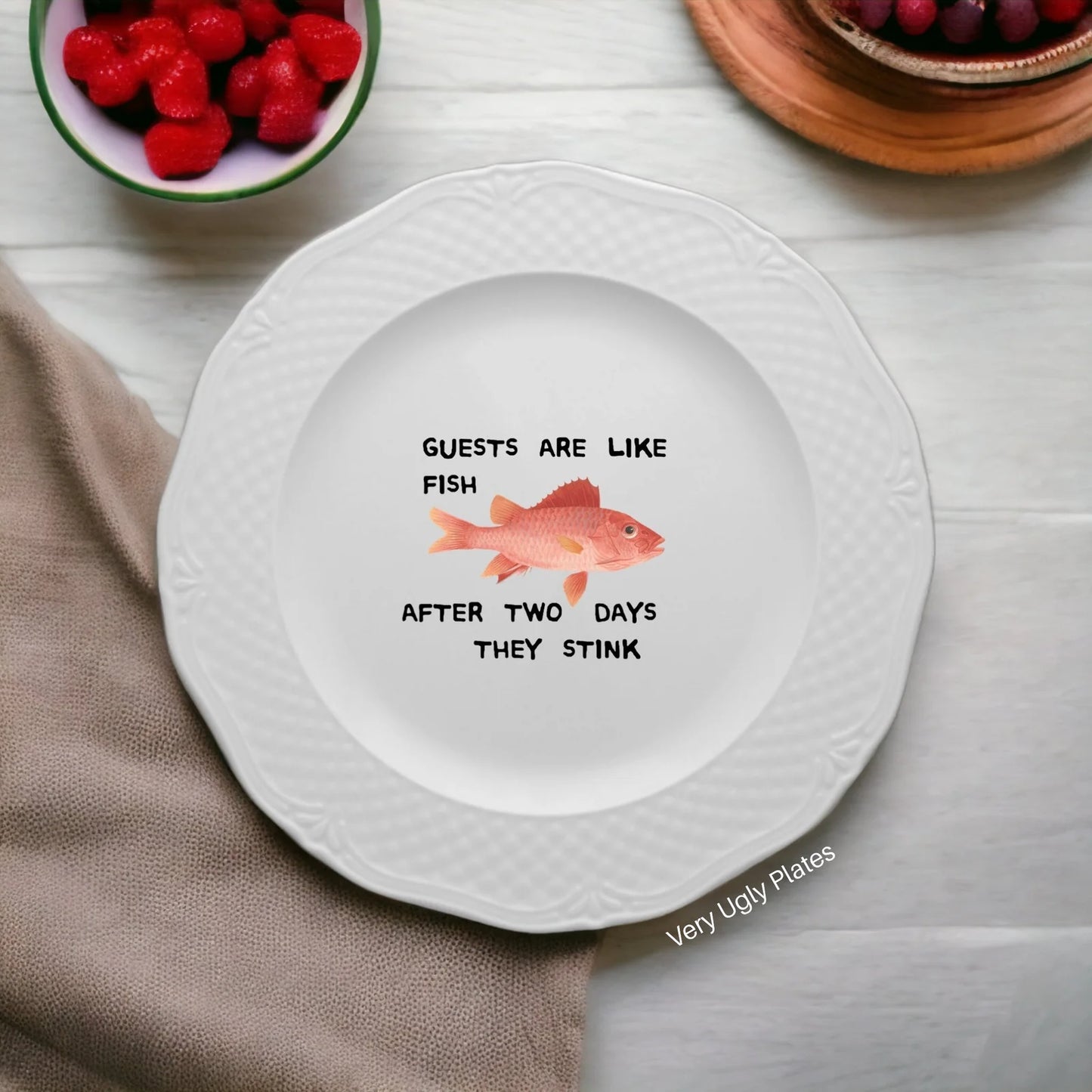 GÄSTE SIND WIE FISCH-WANDTELLER
