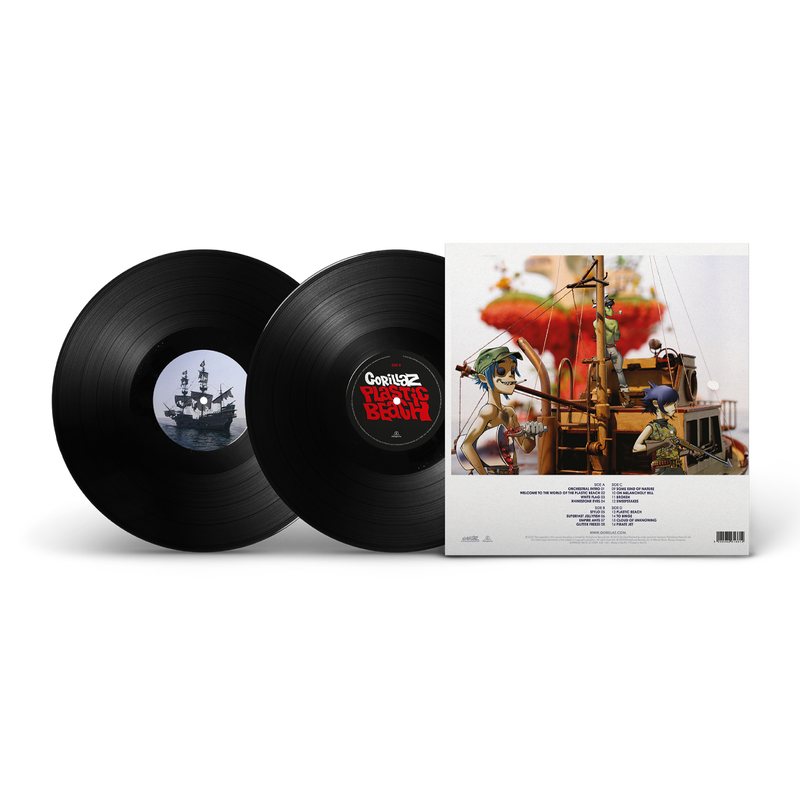 GORILLAZ - PLASTIC BEACH 2 LP