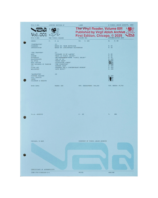 THE VIRGIL READER - VOLUME  001