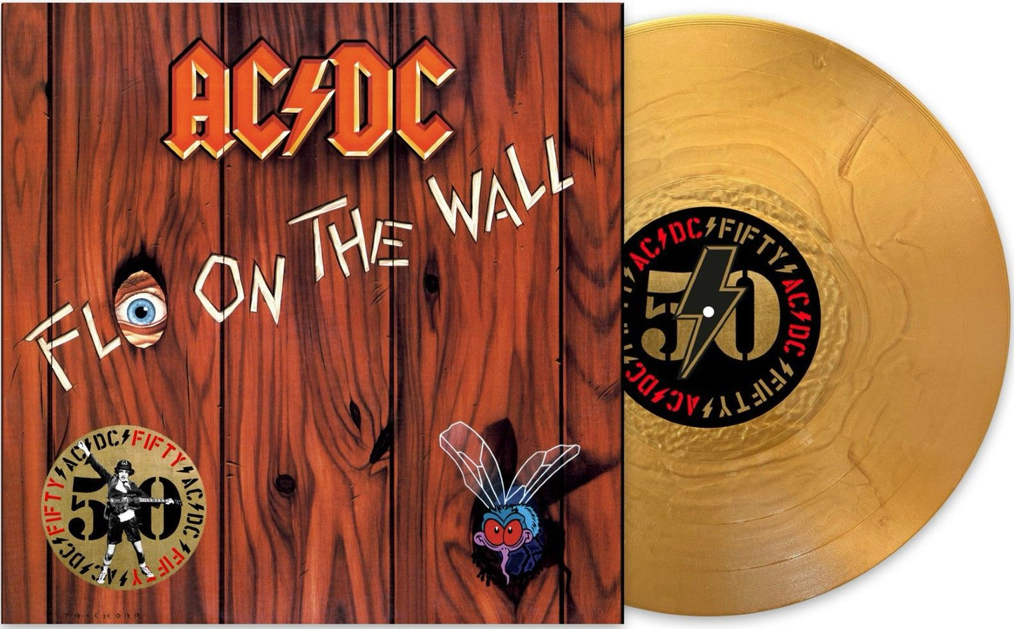 AC/DC – FLY ON THE WALL 50. JAHRESTAG GOLD VINYL