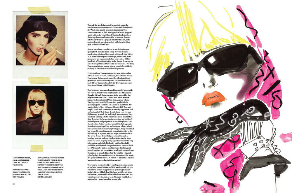 BOLD, BEAUTIFUL  AND  DAMNED - THE WORLD OF 1980s FASHION ILLUSTRATOR TONY VIRAMONTES