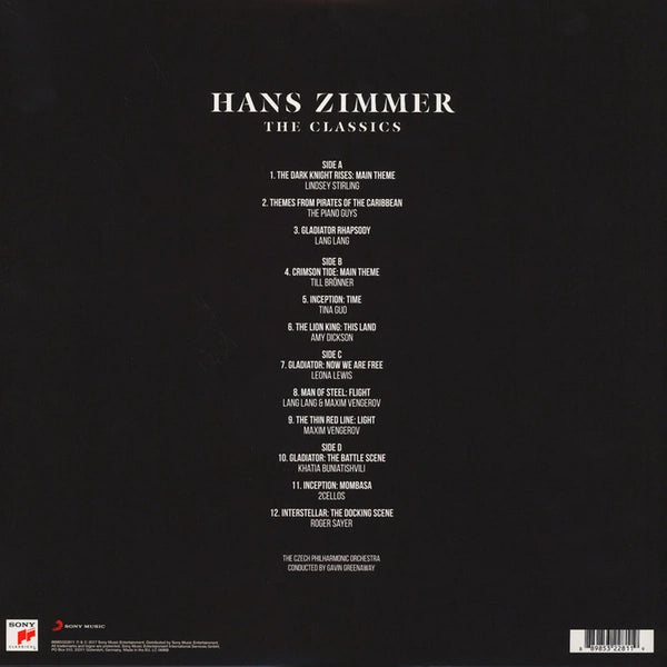 HANS ZIMMER THE CLASSICS 2LP