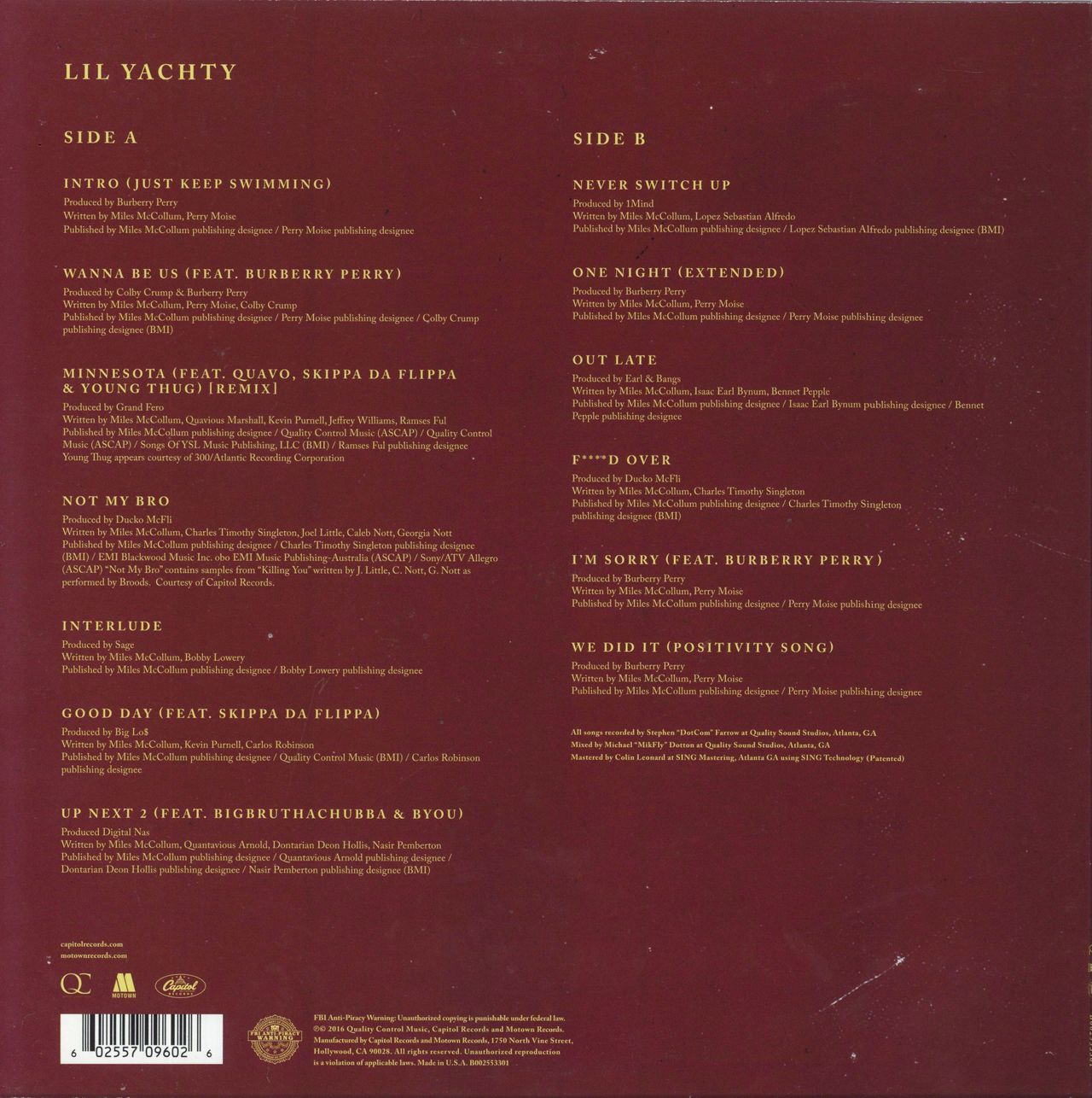 LIL YACHTY – LIL BOAT LIMITED EDITION LP