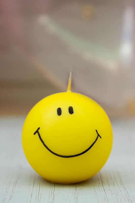 Lächelnkerze, 10 cm Durchmesser